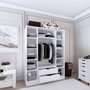 Hanah Home Armario Duru 4 Puertas Blanco Mate